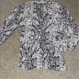 Reformation snake skin top